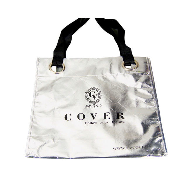Silver PP Nonwoven Shopping Bag